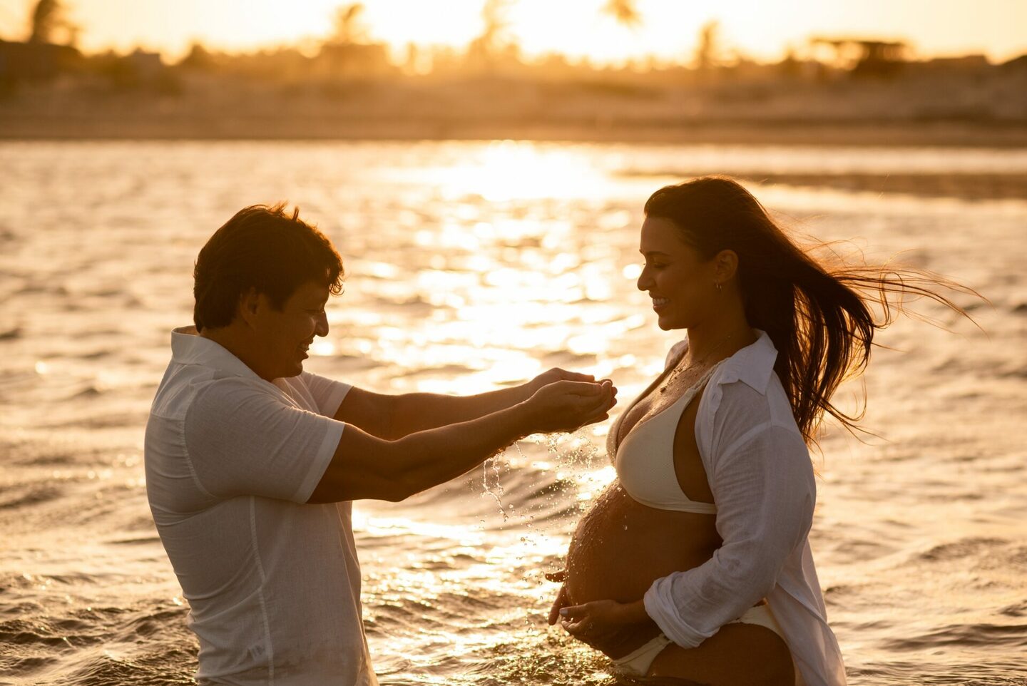 Ensaio Gestante Praia de zumbi | Rafaela e Ranniere