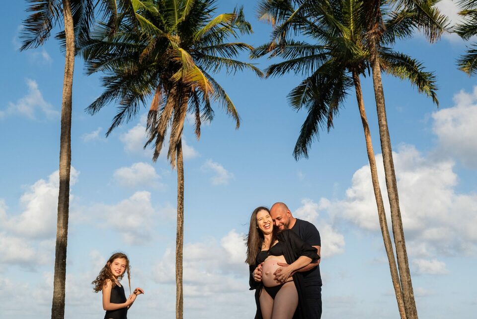 Ensaio de Gestante em Família em Porto de Galinhas – Lívia e Família